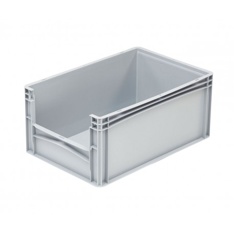 Pojemnik plastikowy z oknem inspekcyjnym B/LW 600x400x270