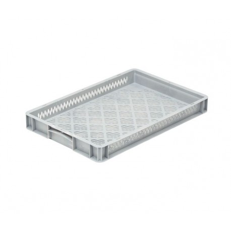 Pojemnik skrzynka plastikowa perforowana B/P 600x400x70