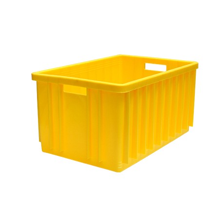 Pojemnik transportowy skrzynka plastikowa pełna EURO 300 ŻÓŁTA TRART